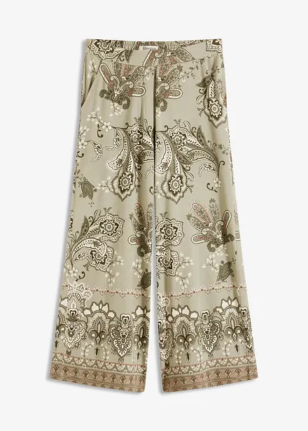 Jersey broek met paisley motief