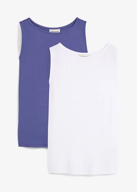 Top van zachte viscose (set van 2)