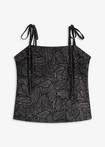 Top van jersey crêpe