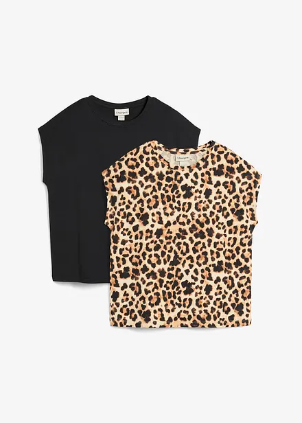 T-shirt van biologisch katoen (set van 2)
