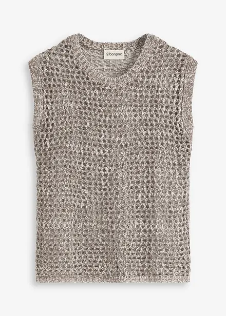 Ajour top met effectgaren