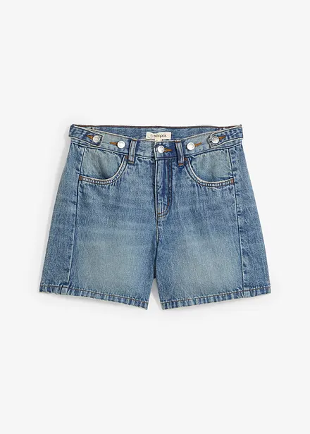 Jeans short mid waist, low stretch
