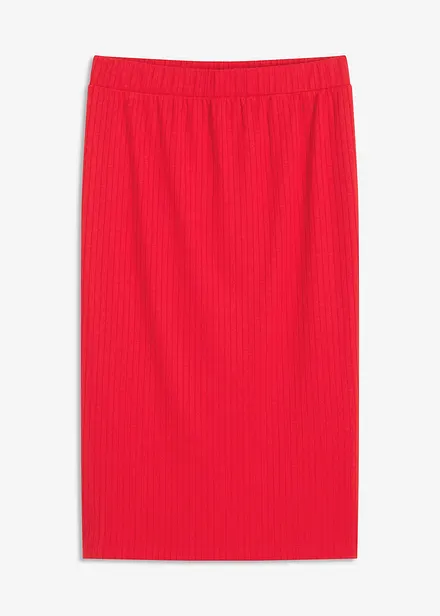 Geribde jersey rok