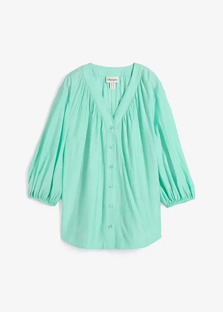 Oversized blouse in een zachte viscosemix