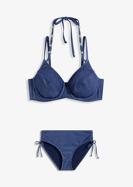 Beugel bikini in jeanslook (2-dlg. set)