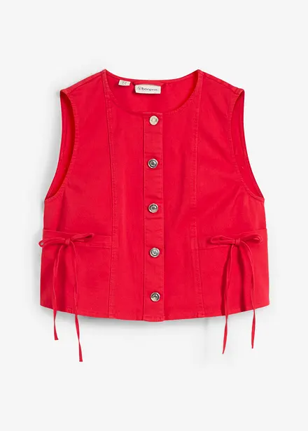 Twill bodywarmer in een elastische katoenmix