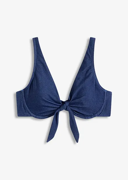 Beugel bikinitop in jeanslook