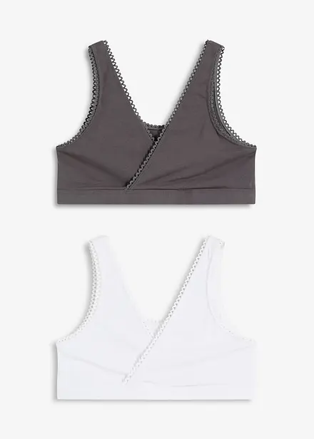 Dubbelzijdig Bralette met zacht katoen (set van 2)