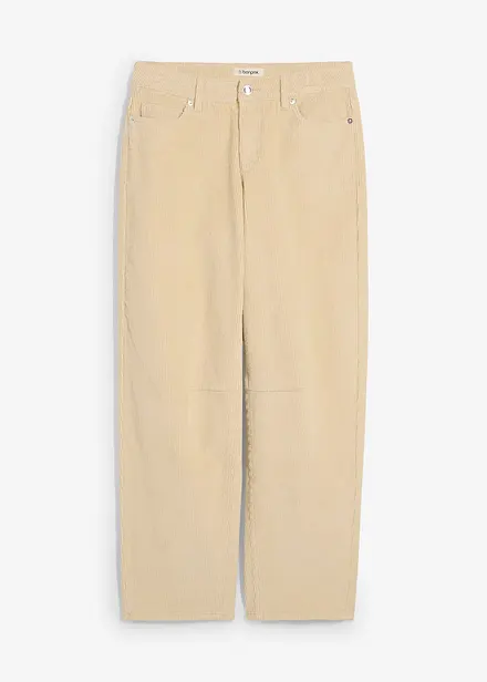 Corduroy barrel broek, mid waist