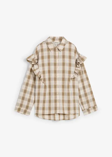 Overhemdblouse met volants