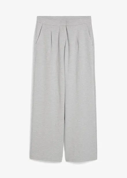 Relax broek met wijde pijpen van viscose-mix