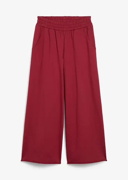Wijde sweatpants van biologisch katoen, 7/8 lengte