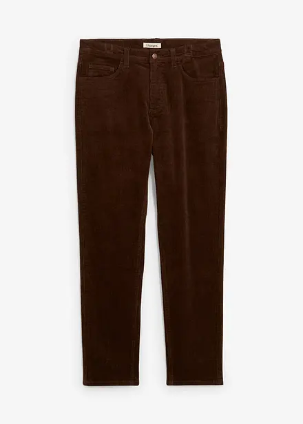 Slim fit stretch corduroy broek met comfort fit