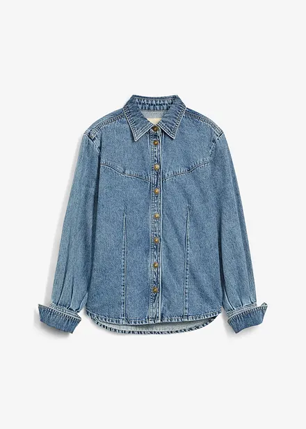 Spijkerblouse van puur katoen
