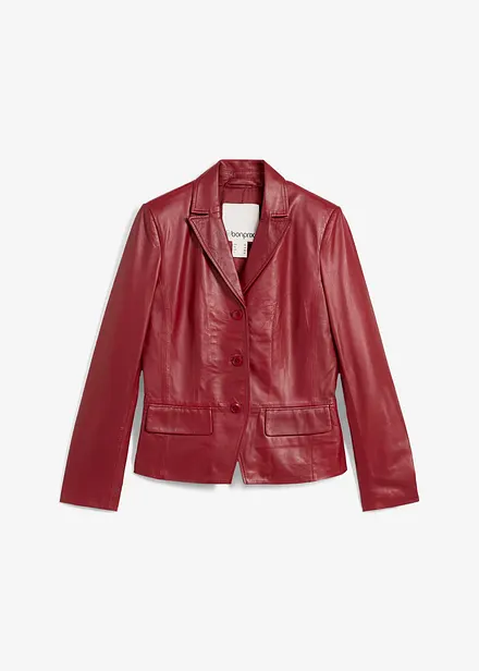 Korte blazer van lamsnappa