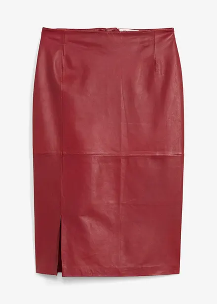 Leren rok met split