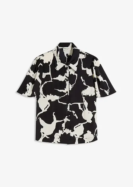 Blouse van soepel satijn