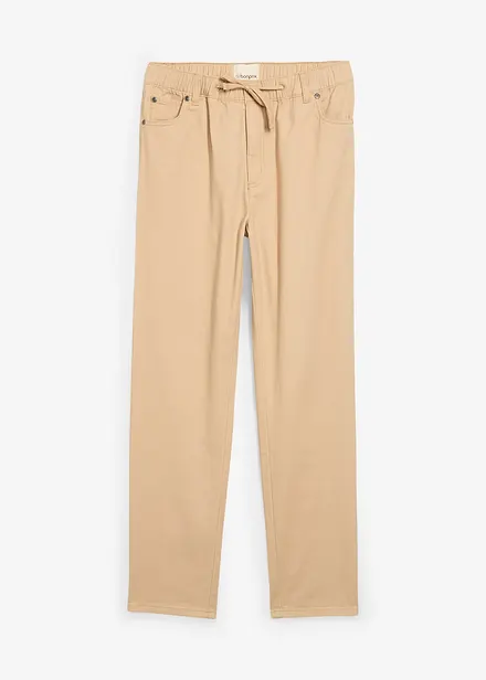 Instapbroek van puur katoen, straight, regular fit