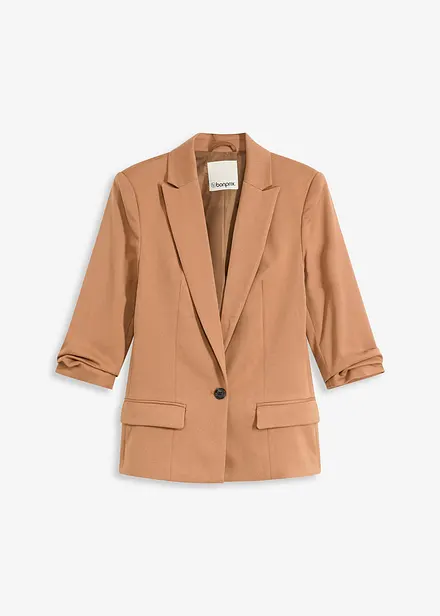 Blazer met gedrapeerde mouwen