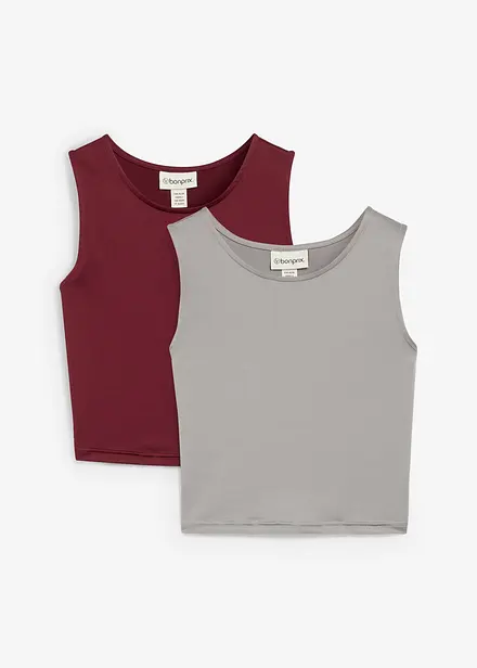 Aansluitende cropped top (set van 2)