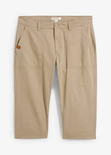 Lange bermuda van katoen, regular fit