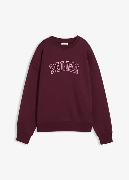 Oversized sweater van katoenmix
