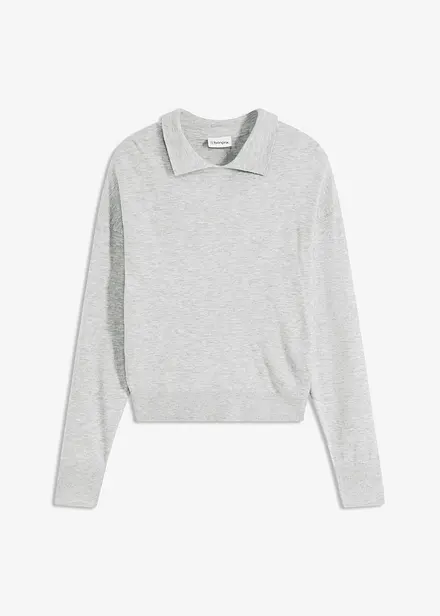 Fijn gebreide trui met viscose