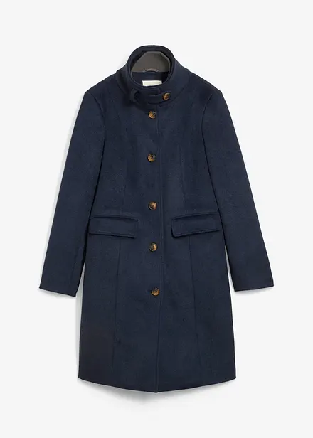 Lange winterjas in layerlook