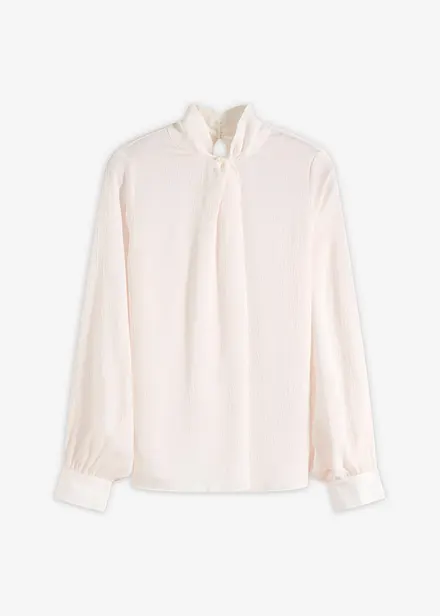 Blouse van soepelvallend satijn