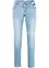 Stretch jeans mid waist, straight, bonprix