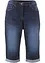 Stretch jeans bermuda met omslag, bonprix