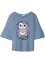 Meisjes shirt met volantmouwen van biologisch katoen, bpc bonprix collection