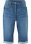 Stretch jeans bermuda met omslag, bonprix