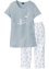 Capri pyjama met korte mouwen (2-dlg.), bpc bonprix collection
