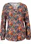 Shirt tuniek met print, lange mouw, bonprix