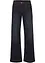 Wide leg mid waist jeans met een comfortabele band, bonprix
