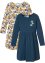 Meisjes jersey jurk (set van 2) van biologisch katoen, bpc bonprix collection