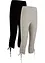 Capri legging met plooitjes (set van 2), bonprix