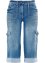 Cargo comfort stretch jeans met comfortband, caprilengte, bpc bonprix collection