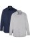 Strijkvrij overhemd, slim fit (set van 2), bpc selection