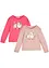 Meisjes longsleeve (set van 2), bonprix