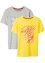 T-shirt (set van 2) biologisch katoen, bpc bonprix collection
