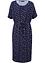 Knielange viscose jurk met strikkoordjes, bpc bonprix collection