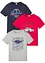 T-shirt (set van 3), bonprix