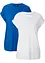 Longshirt van biologisch katoen (set van 2), bonprix