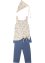 Meisjes jersey jurk, capri legging en bandana (3-dlg. set), bpc bonprix collection