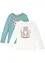 Meisjes longsleeve (set van 2), bonprix