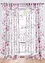 Transparant gordijn met bloemenprint (1 stuk), bonprix