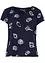Gedessineerd carmen-shirt met ronde hals van biologisch katoen, bonprix