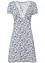Gedessineerde jersey jurk met kant, BODYFLIRT